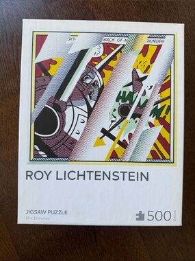 Moma Roy Lichtenstein Jigsaw Puzzle - Yellow, Red, Black, White, Green